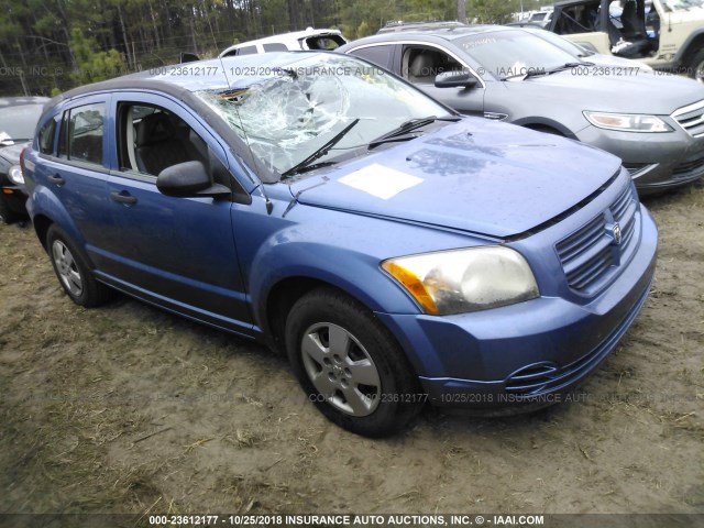 1B3HB28B47D593493 - 2007 DODGE CALIBER BLUE photo 1