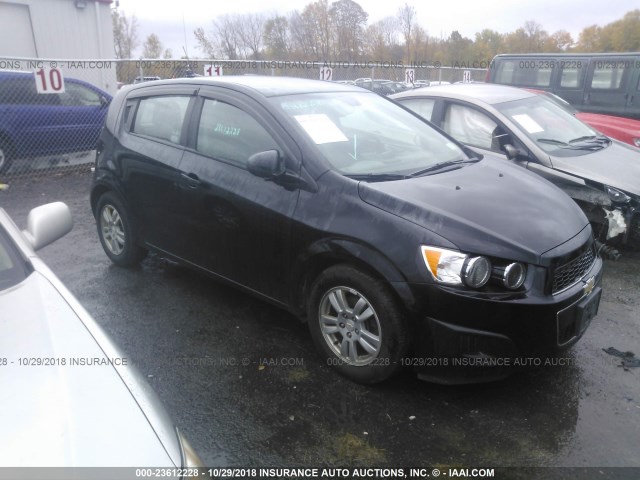 1G1JA6SH9C4122143 - 2012 CHEVROLET SONIC LS BLACK photo 1