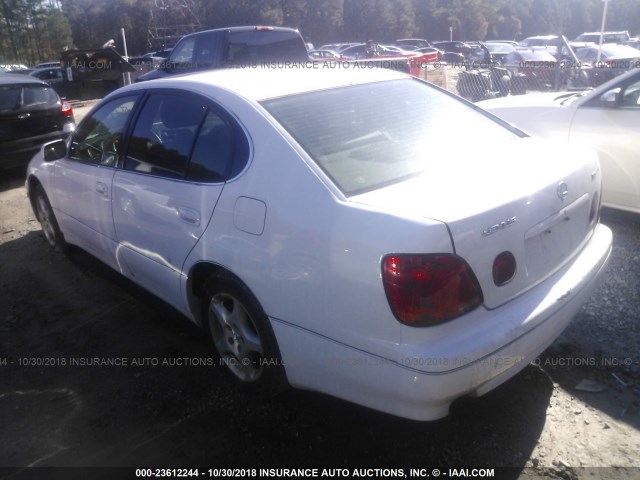 JT8BL69S230013360 - 2003 LEXUS GS 430 WHITE photo 3