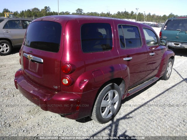3GNDA13D76S552011 - 2006 CHEVROLET HHR LS Tünd qırmızı foto 4