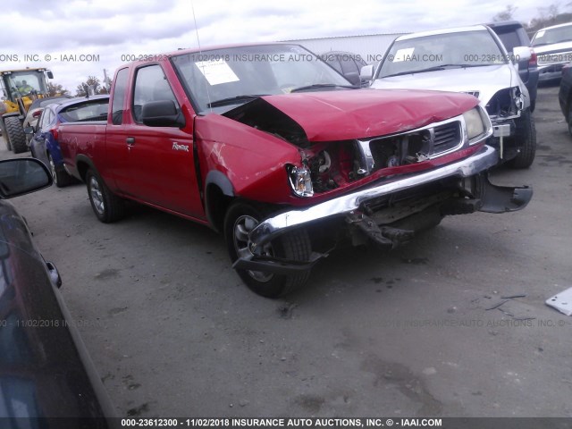 1N6DD26S6WC386177 - 1998 NISSAN FRONTIER KING CAB XE/KING CAB SE RED photo 1