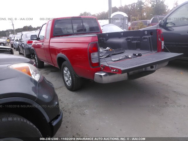 1N6DD26S6WC386177 - 1998 NISSAN FRONTIER KING CAB XE/KING CAB SE RED photo 3