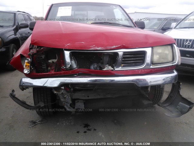 1N6DD26S6WC386177 - 1998 NISSAN FRONTIER KING CAB XE/KING CAB SE RED photo 6