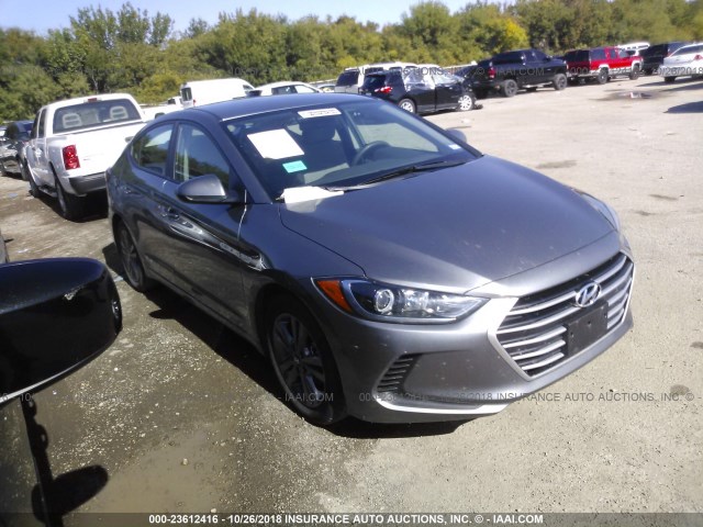 5NPD84LF4JH243185 - 2018 HYUNDAI ELANTRA SEL/VALUE/LIMITED GRAY photo 1