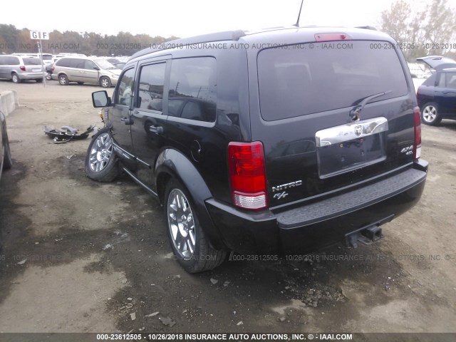 1D8GU58657W649679 - 2007 DODGE NITRO R/T BLACK photo 3