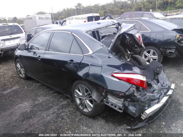 4T1BF1FK0GU151327 - 2016 TOYOTA CAMRY LE/XLE/SE/XSE BLACK photo 3