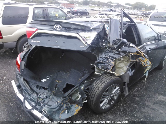 4T1BF1FK0GU151327 - 2016 TOYOTA CAMRY LE/XLE/SE/XSE BLACK photo 6