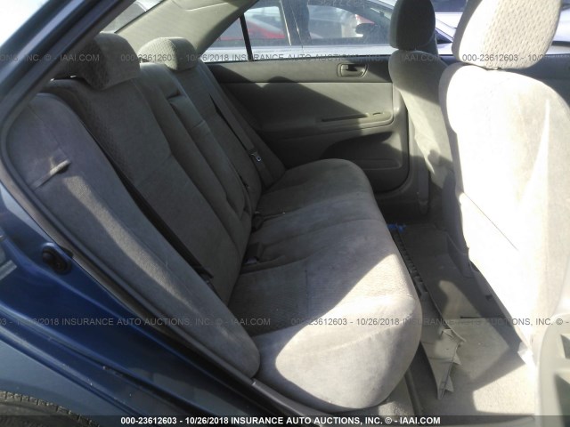 4T1BE32K72U578792 - 2002 TOYOTA CAMRY LE/XLE/SE BLUE photo 8