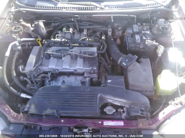 JM1BJ225130176022 - 2003 MAZDA PROTEGE DX/LX/ES MAROON photo 10