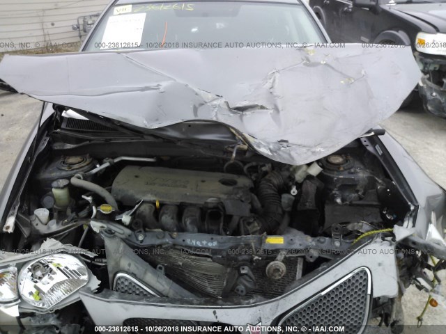 5Y2SL65877Z431555 - 2007 PONTIAC VIBE GRAY photo 10