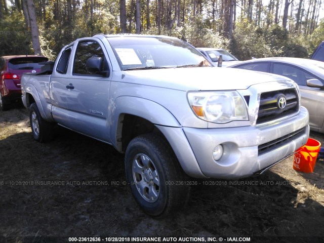 5TEUU42N57Z344827 - 2007 TOYOTA TACOMA ACCESS CAB ვერცხლისფერი ფოტო 1