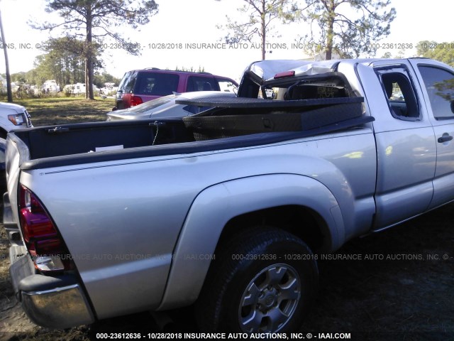 5TEUU42N57Z344827 - 2007 TOYOTA TACOMA ACCESS CAB ვერცხლისფერი ფოტო 6