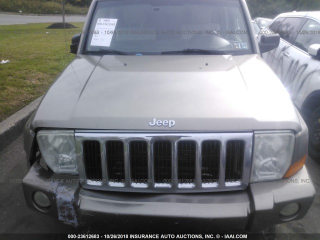 1J8HG58NX6C305548 - 2006 JEEP COMMANDER LIMITED Dark Brown photo 10