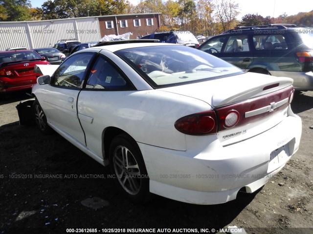 1G1JH12F637304359 - 2003 CHEVROLET CAVALIER LS SPORT WHITE photo 3