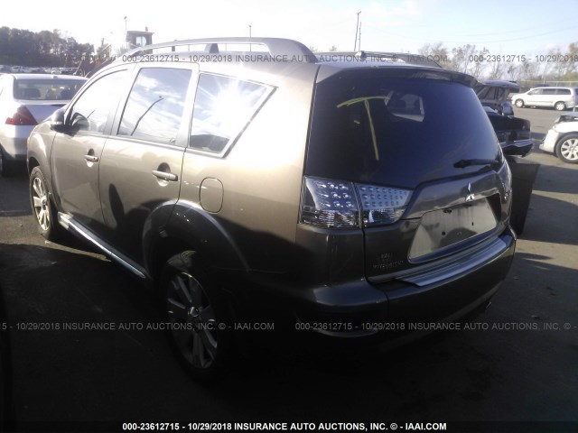 JA4AS3AW4BU006957 - 2011 MITSUBISHI OUTLANDER SE ფერფლისფერი ფოტო 3