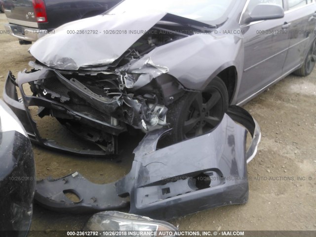 1G1ZC5E10BF296871 - 2011 CHEVROLET MALIBU 1LT GRAY photo 6