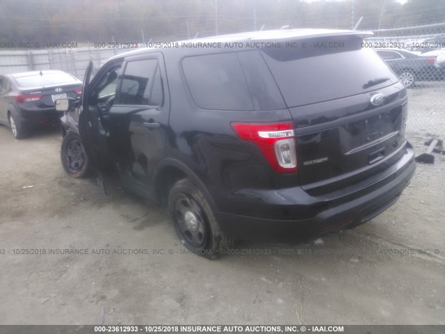 1FM5K8ARXFGC52118 - 2015 FORD EXPLORER POLICE INTERCEPTOR BLACK photo 3