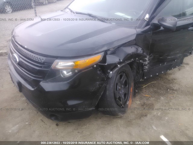 1FM5K8ARXFGC52118 - 2015 FORD EXPLORER POLICE INTERCEPTOR BLACK photo 6