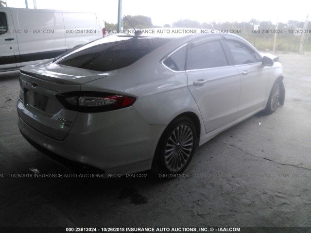 3FA6P0K97GR163567 - 2016 FORD FUSION TITANIUM WHITE photo 4