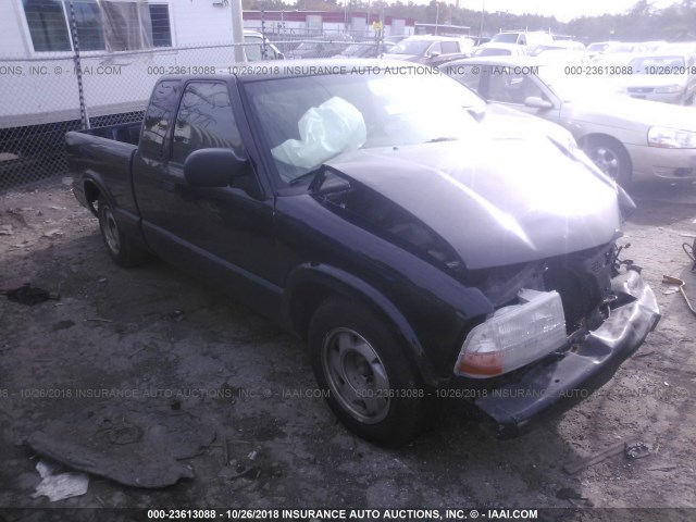 1GTCS19W228178498 - 2002 GMC SONOMA BLACK photo 1