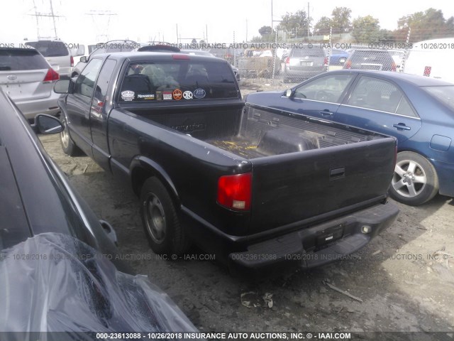 1GTCS19W228178498 - 2002 GMC SONOMA BLACK photo 3