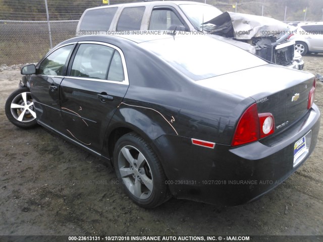 1G1ZC5E16BF339433 - 2011 CHEVROLET MALIBU 1LT BLACK photo 3
