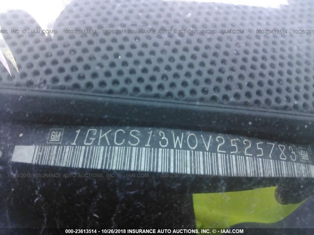 1GKCS13W0V2525783 - 1997 GMC JIMMY Siyah fotoğraf 9