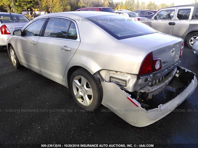 1G1ZG57B89F114273 - 2009 CHEVROLET MALIBU LS ფერფლისფერი ფოტო 3