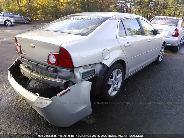1G1ZG57B89F114273 - 2009 CHEVROLET MALIBU LS ფერფლისფერი ფოტო 4