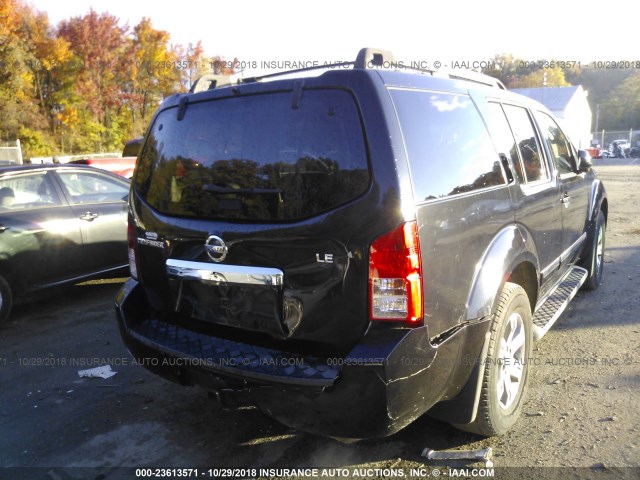 5N1AR18B28C639413 - 2008 NISSAN PATHFINDER S/LE/SE BLACK photo 6