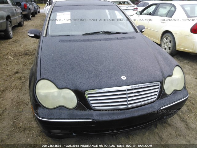 WDBRF61J13A520995 - 2003 MERCEDES-BENZ C 240 BLACK photo 6