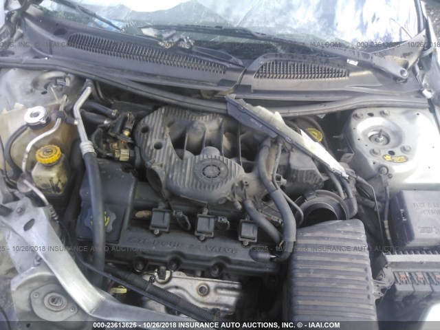 1B3EL36RX4N264308 - 2004 DODGE STRATUS SE GRAY photo 10