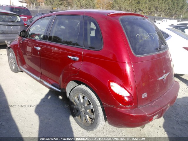 3A8FY68896T344172 - 2006 CHRYSLER PT CRUISER LIMITED BURGUNDY photo 3