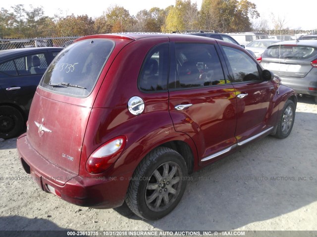 3A8FY68896T344172 - 2006 CHRYSLER PT CRUISER LIMITED BURGUNDY photo 4