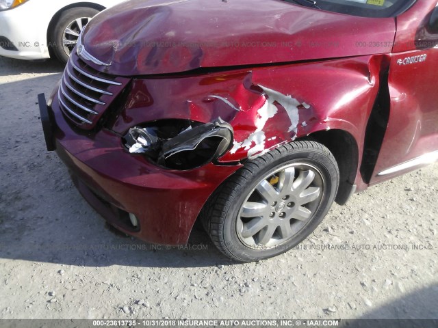 3A8FY68896T344172 - 2006 CHRYSLER PT CRUISER LIMITED BURGUNDY photo 6