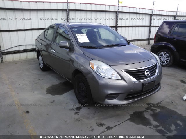 3N1CN7AP5CL898477 - 2012 NISSAN VERSA S/SV/SL GRAY photo 1