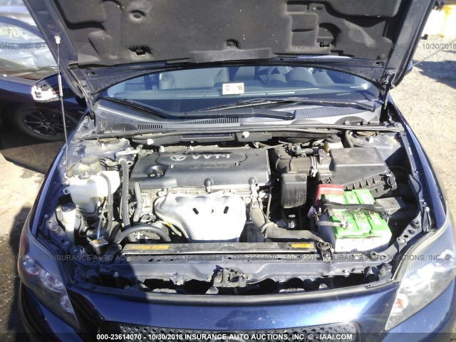 JTKDE3B74A0312623 - 2010 TOYOTA SCION TC Mavi foto 10
