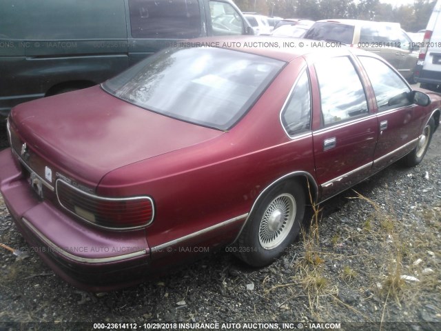 1G1BL52P6TR172713 - 1996 CHEVROLET CAPRICE / IMPALA CLASSIC/SS RED photo 4