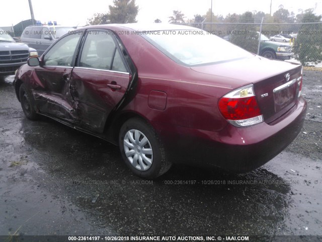 4T1BE32K36U161692 - 2006 TOYOTA CAMRY LE/XLE/SE RED photo 3