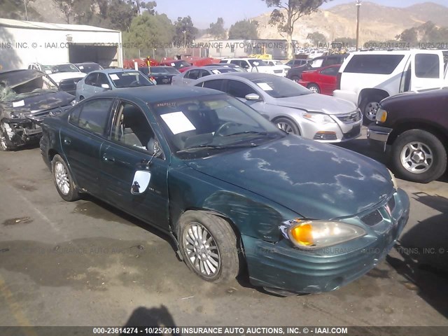 1G2NE52E9XM753420 - 1999 PONTIAC GRAND AM SE GREEN photo 1