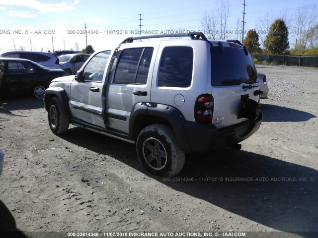 1J4GL38KX5W717744 - 2005 JEEP LIBERTY RENEGADE SILVER photo 3