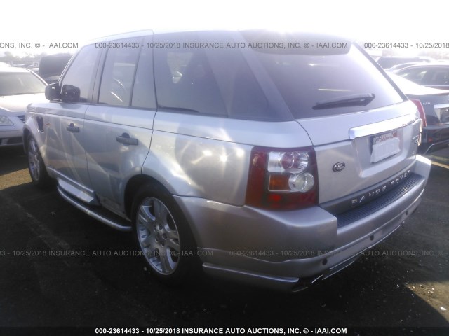 SALSF254X6A982405 - 2006 LAND ROVER RANGE ROVER SPORT HSE SILVER photo 3