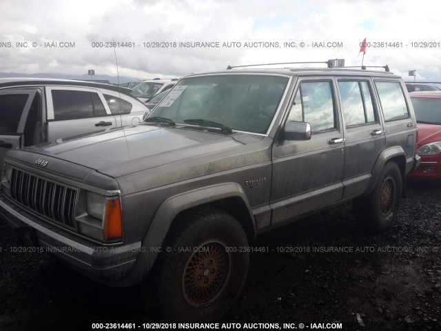 1JCML7844JT131228 - 1988 JEEP CHEROKEE LAREDO GRAY photo 2