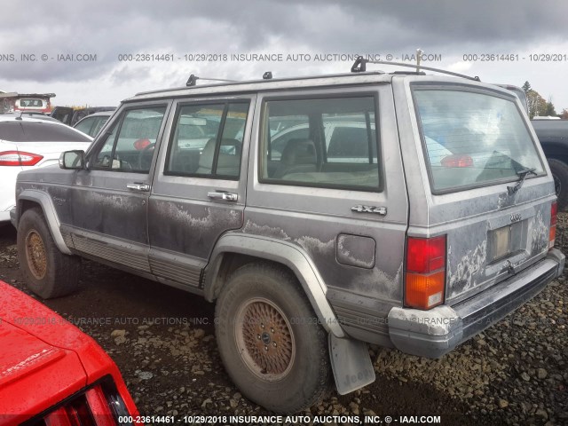 1JCML7844JT131228 - 1988 JEEP CHEROKEE LAREDO GRAY photo 3