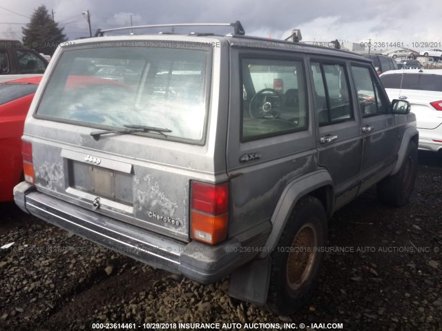 1JCML7844JT131228 - 1988 JEEP CHEROKEE LAREDO GRAY photo 4