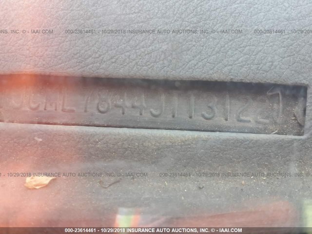 1JCML7844JT131228 - 1988 JEEP CHEROKEE LAREDO GRAY photo 9