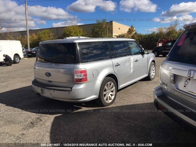 2FMDK53C39BA13556 - 2009 FORD FLEX LIMITED SILVER photo 4