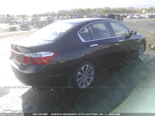 1HGCR2F52DA143048 - 2013 HONDA ACCORD SPORT BLACK photo 4