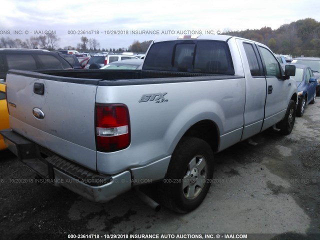 1FTRX14W26NA40647 - 2006 FORD F150 SILVER photo 4