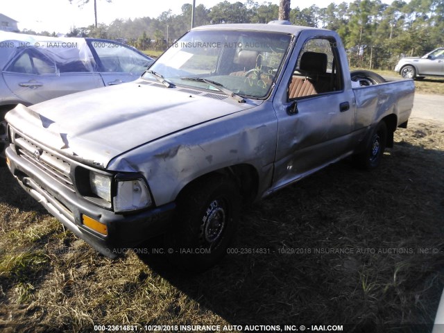 4TARN81A3RZ310517 - 1994 TOYOTA PICKUP 1/2 TON SHORT WHEELBASE STB GRAY photo 2